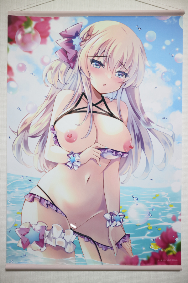 【レビュー】一葉モカ -夏色- 艶 by Melonbooks Girls Collection 2021 summer 描き下ろしWスエードタペストリー (メロンブックス)_全体