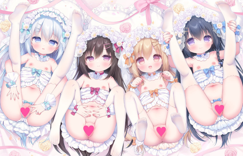 【うさ城まに先生】ハーレムB1タペストリー