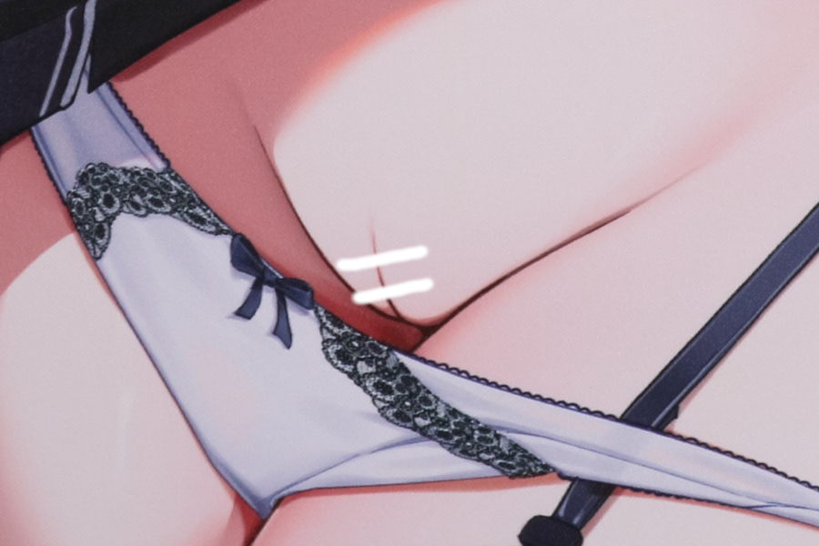 【レビュー】富士宮りお 25年8月15日新規グッズ(成年向け) Wスエードタペストリー (猫りん堂)_局部アップ