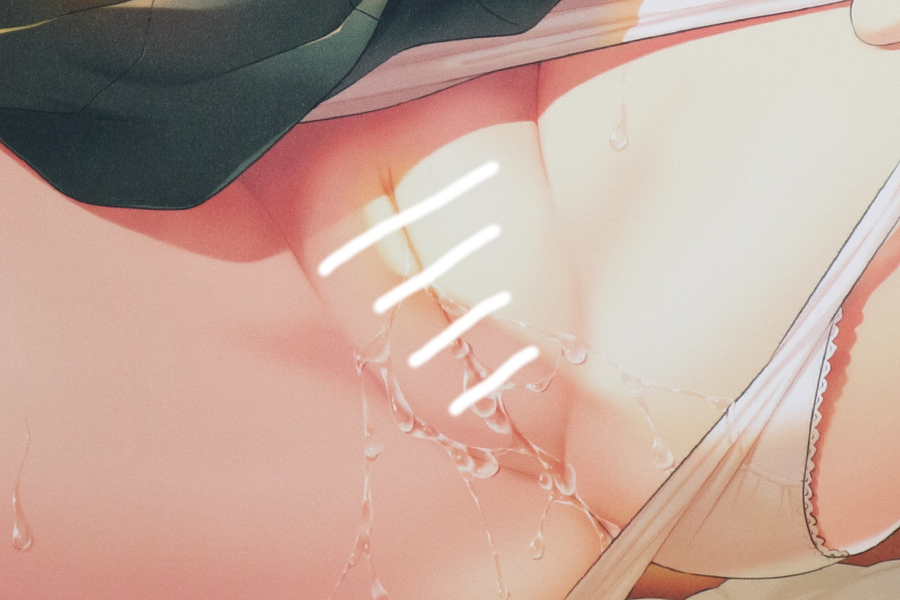 【レビュー】野々原幹 純愛セフレ妹 七浜凛 B2【デレ顔】タペストリー (monoceros+)_局部アップ