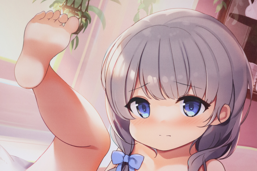 【レビュー】積木あけの 2021年1月掲載分 成年差分版 Wスエードタペストリー (うりぼうざっか店)_おみ足その1